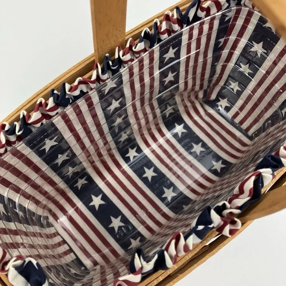 Longaberger 1994 Candle Basket All American | /w Liner 9.5
